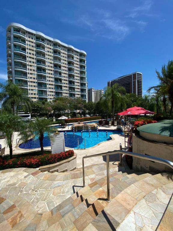 Magnifico Flat Na Barra Da Tijuca 704, Com Linda Piscina, Academia, Balsa Praia, Microondas, Frigobar, Tv Smart, Varanda E Mesa Trabalho Apartment *